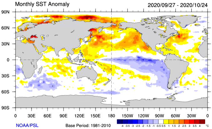 Se consolida año niña con pocas lluvias en el próximo trimestre